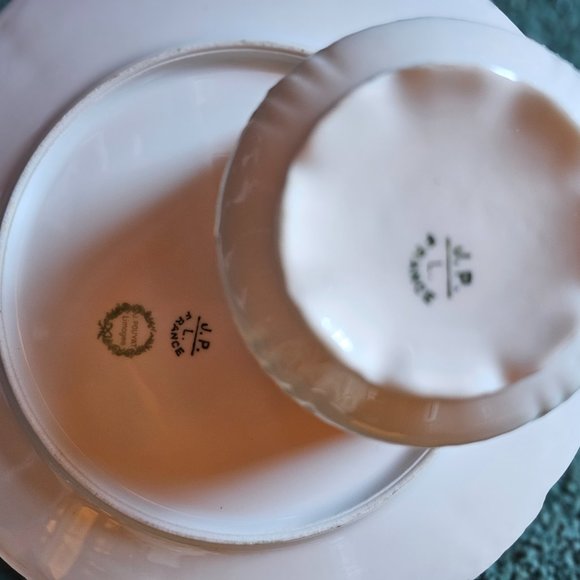 Vintage J Pouyat Limoges JPL France Plate and Tea Cup - Picture 2 of 3